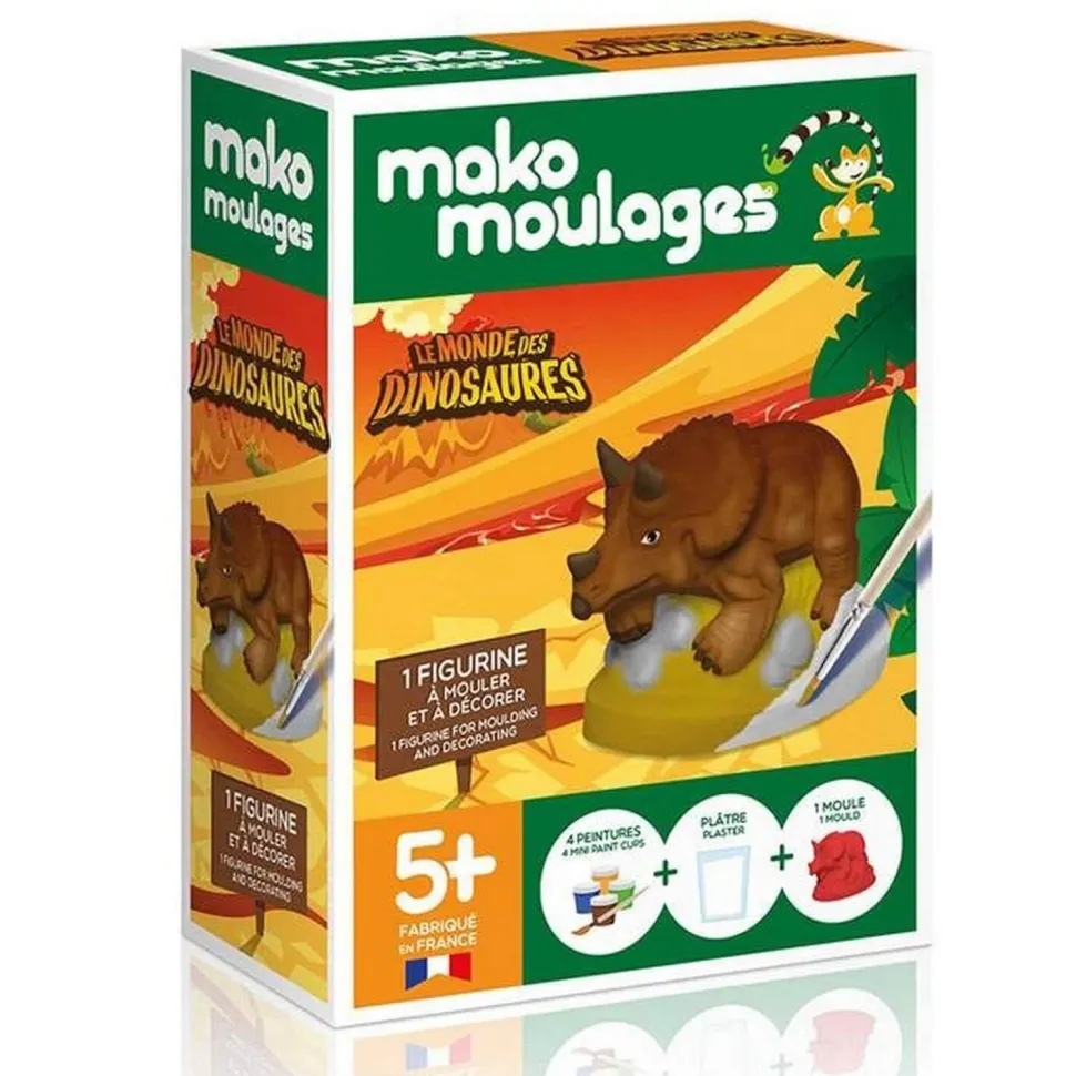 Moulage en plâtre : Tricératops - Mako Creations