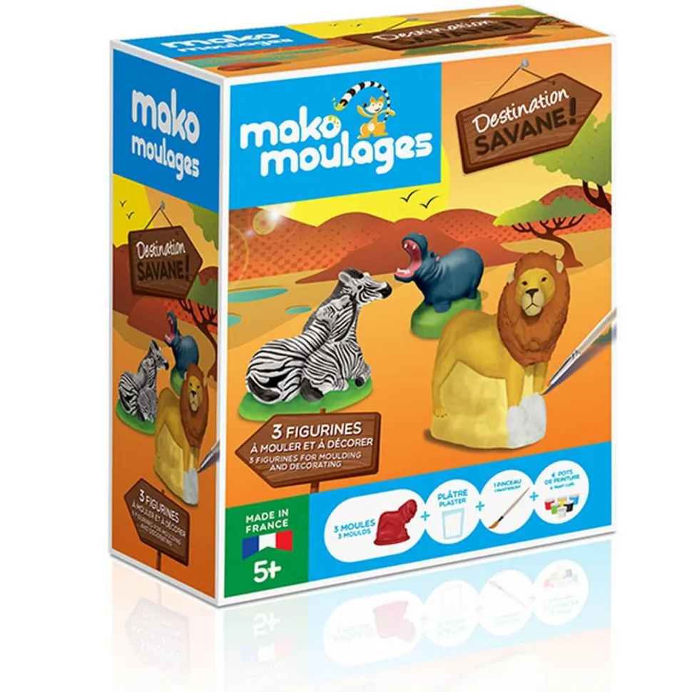 Moulage en plâtre : Destination Savane - Mako Creations