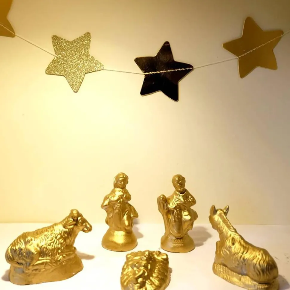 Moulage en plâtre mako moulages : Ma crèche de Noël - Mako Creations