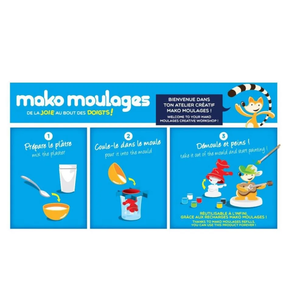 Moulage en plâtre Mako Moulages : Recharge de plâtre - Mako Creations