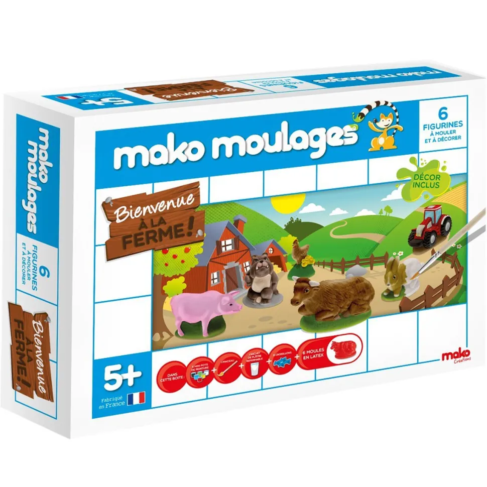 Moulage en plâtre Mako Moulages : Bienvenue à la ferme ! - Mako Creations