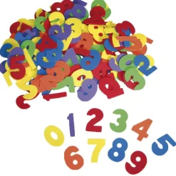 Mousse caoutchoutée, grands chiffres 5 cm, set de 150 - Eduplay