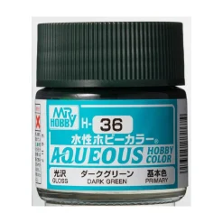 Mr Hobby -Gunze Aqueous Hobby Colors (10 ml) Dark Green - Mr Hobby - Gunze