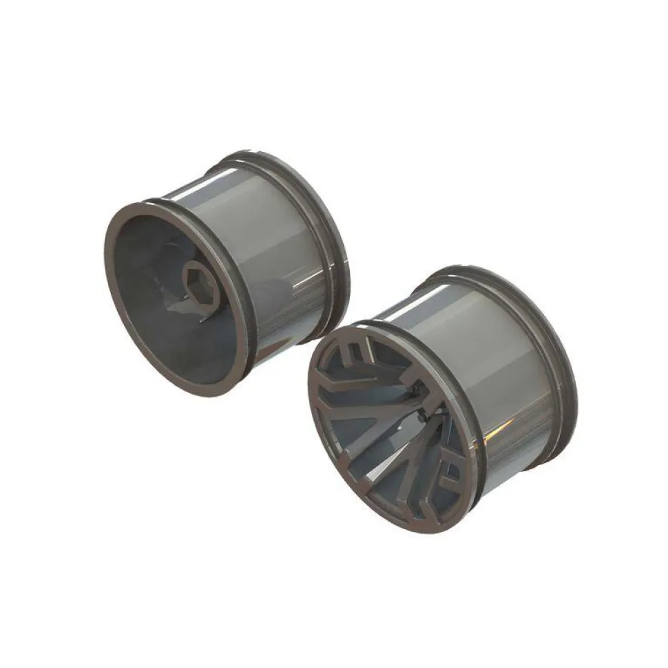 MT 2.8" Wheel 14mm Hex Gun Metal (2) - Arrma - ARRma