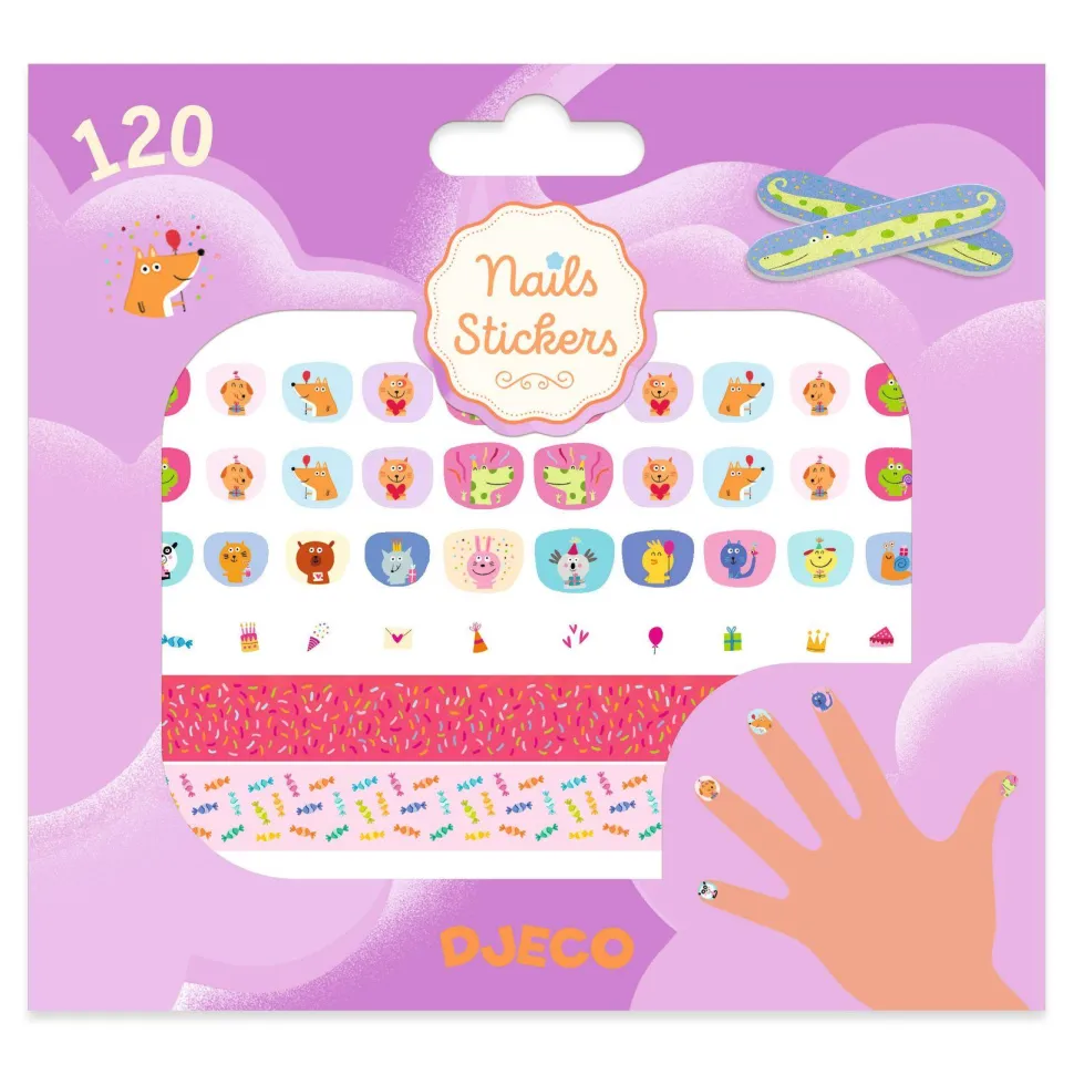 NAIL STICKERS : Joyeux anniversaire ! - BODY ART - Djeco