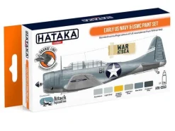 Orange Line Set(6 pcs) Early US Navy & USMC paint set - HATAKA - Hataka