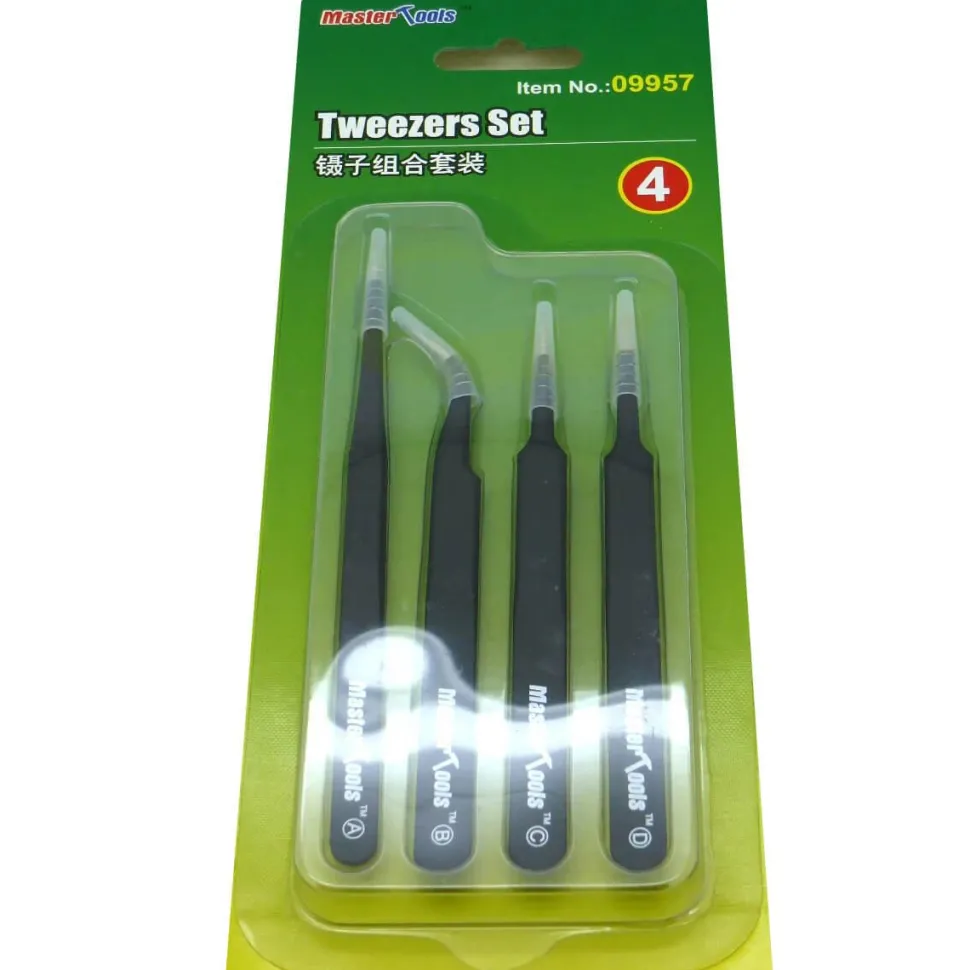 Outillage pour maquette : Set de précelles - Master Tools