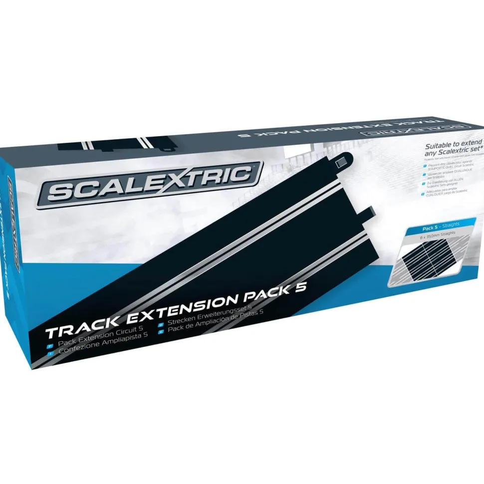 Pack extension de circuit de voiture n°5 : Rails standards droits - Scalextric