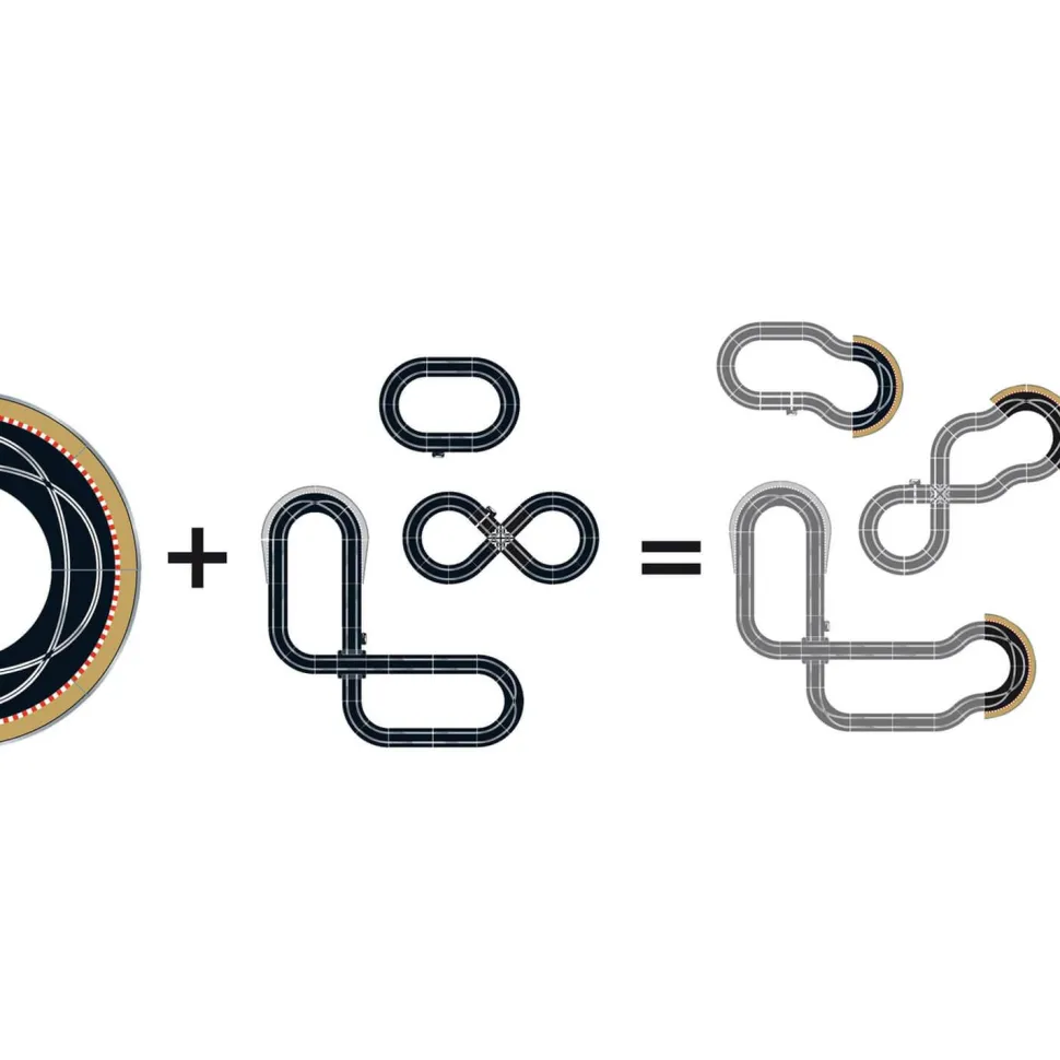 Pack extension de circuit de voiture 1 : Courbes - Scalextric