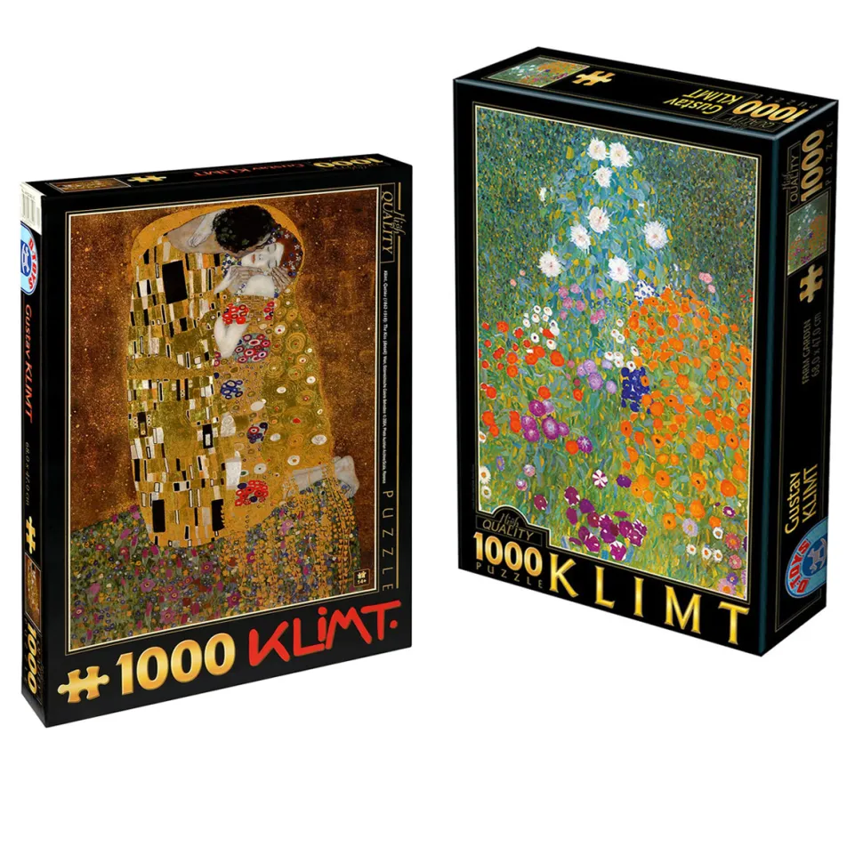 Pack Puzzles Klimt : 2 puzzles de 1000 pièces - DToys