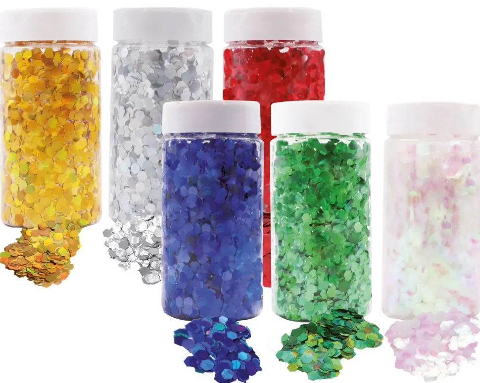 Paillettes 6mm 200g blanc nacré - Eduplay