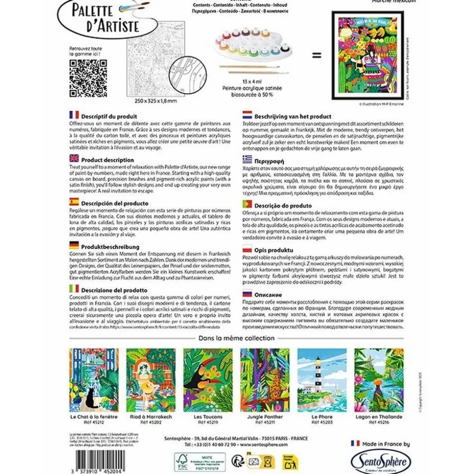 PALETTE D'ARTISTE - Marché mexicain - Sentosphère