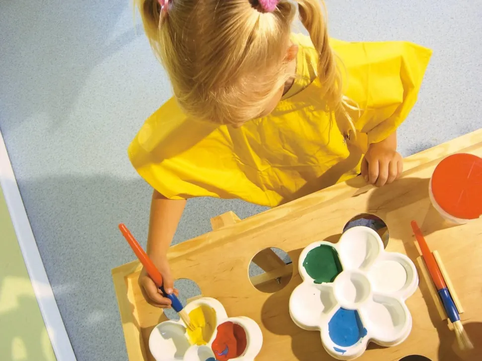 Palette fleurs pour le mélange des couleurs Ø 18 cm - Eduplay