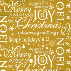 Papier cadeau largeur 50 cm : Doré - Beaumont