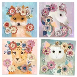 PAPIER CREATIF : Couronnes de fleurs - Djeco