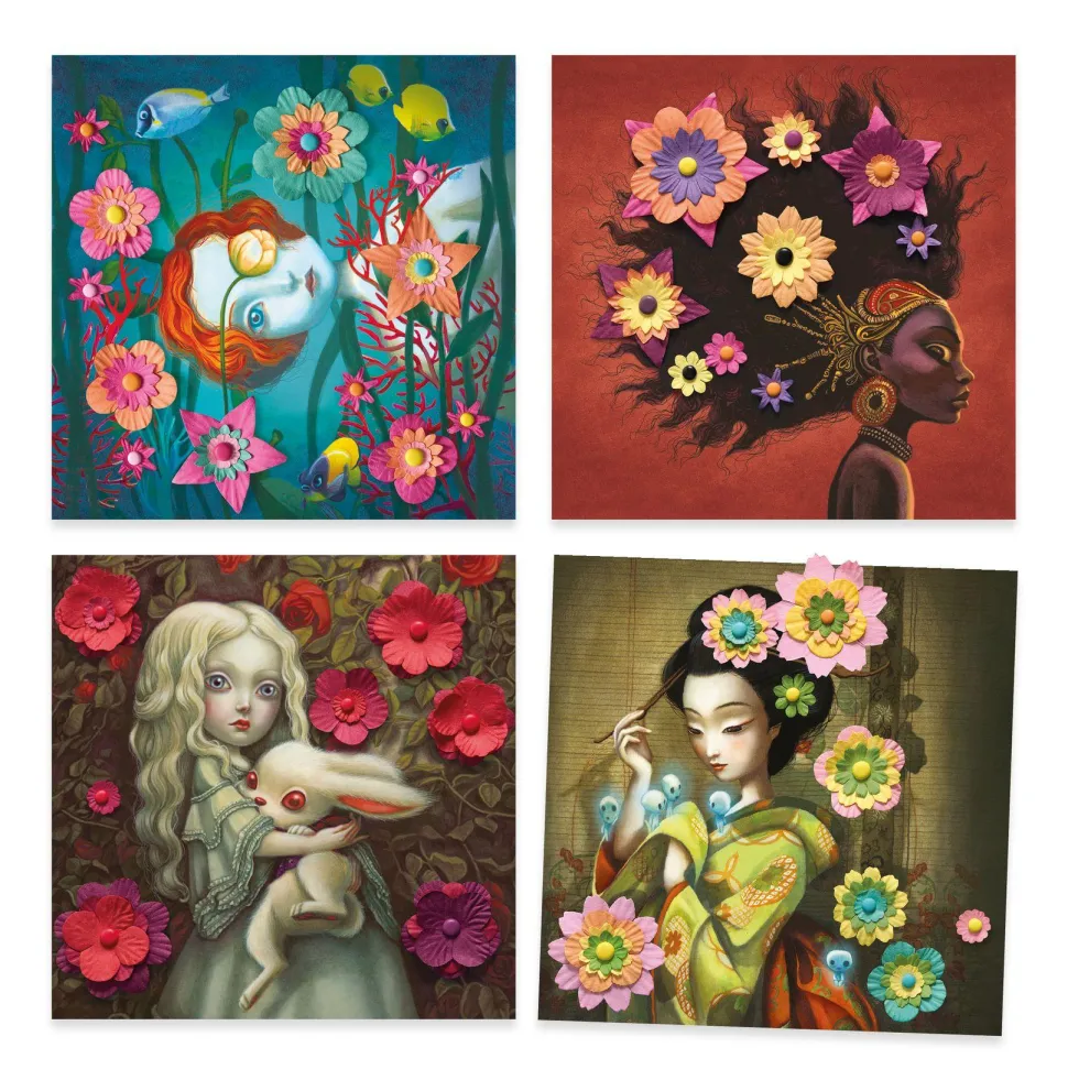 PAPIER CREATIF : Rock n Roses - Djeco