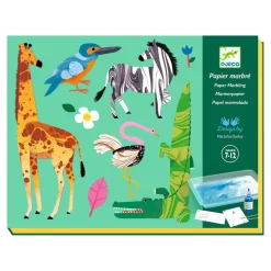 Papier marbré : Colorful - Djeco