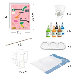 Papier marbré : Colorful - Djeco