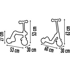 Patinette Reversible 2 En 1 - Smoby
