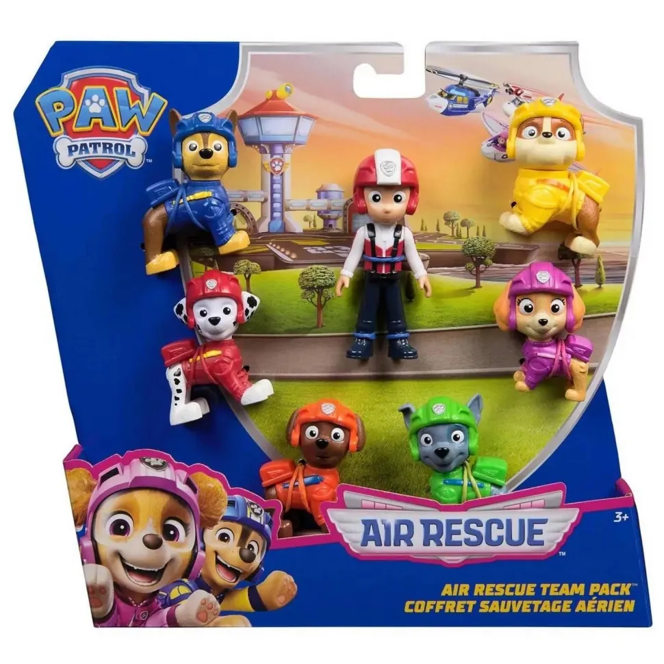 Paw Patrol - la Pat'Patrouille : pack 7 figurines sauvetage aérien - Spin Master