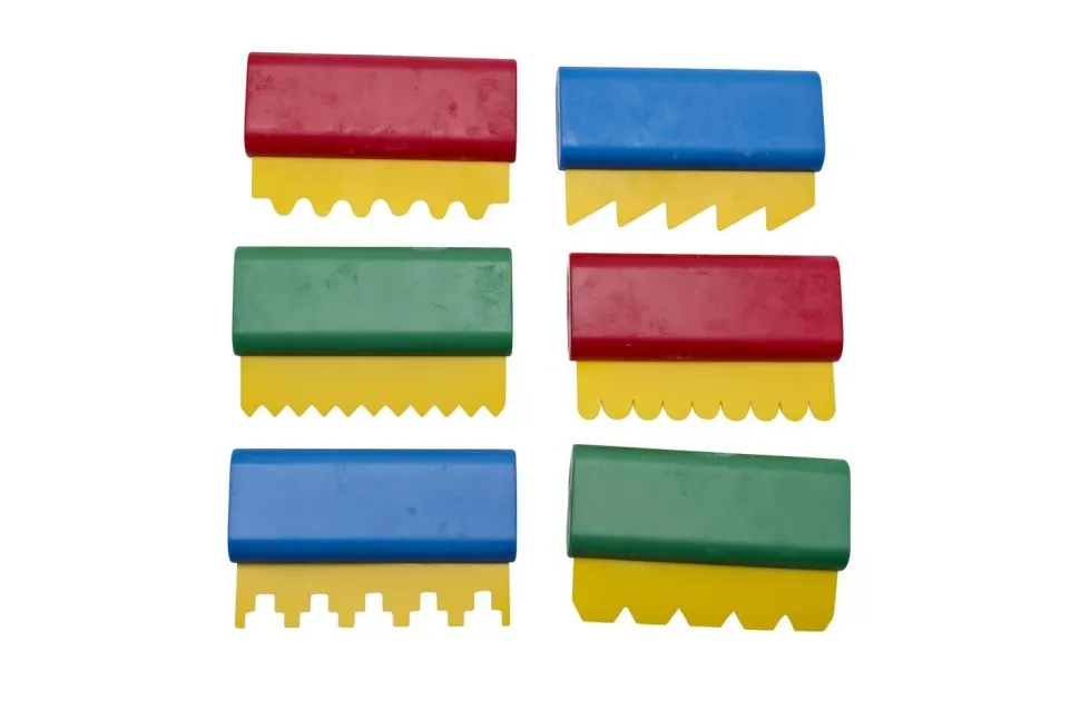 Peignes de sable et de peinture, set de 6 - Eduplay