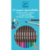 Peinture 12 crayons aquarellables Lapin - Djeco