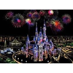 Peinture à gratter : Château magique - Figured'Art