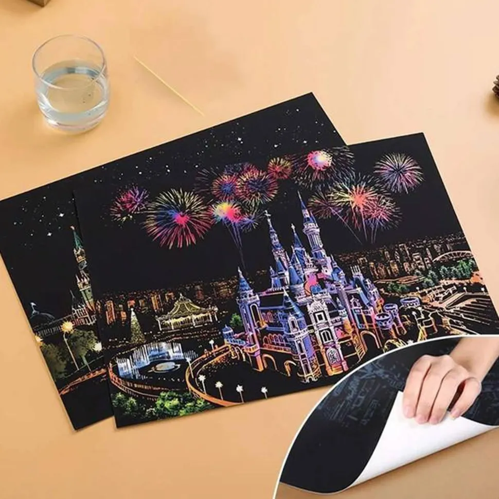 Peinture à gratter : Mont Fuji au Japon - Figured'Art