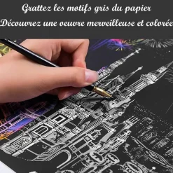 Peinture à gratter : Parc à thème - Figured'Art