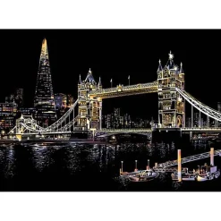 Peinture à gratter : Pont de Londres - Figured'Art