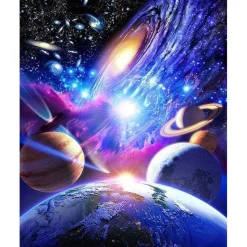 Peinture au numéro : Système Planétaire - sans châssis en bois - Figured'Art