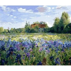 Peinture au numéro : A la Campagne - sans châssis en bois - Figured'Art