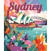 Peinture au numéro : Affiche de voyage Sydney - toile tendue sur châssis - Figured'Art