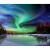 Peinture au numéro : Aurore boréale - sans châssis en bois - Figured'Art