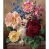 Peinture au numéro : Beau Bouquet - sans châssis en bois - Figured'Art