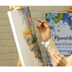 Peinture au numéro : Beauté en couleurs - sans châssis en bois - Figured'Art