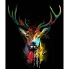Peinture au numéro : Cerf en Couleur - toile tendue sur châssis - Figured'Art