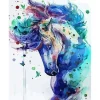 Peinture au numéro : Cheval coloré - sans châssis en bois - Figured'Art