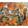 Peinture au numéro : Ecureuil espiègle - toile tendue sur châssis - Figured'Art