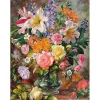 Peinture au numéro : Explosions de Fleurs - sans châssis en bois - Figured'Art