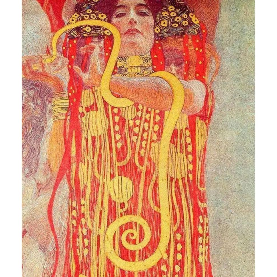 Peinture au numéro : Gustav Klimt - Femme Serpent - sans châssis en bois - Figured'Art