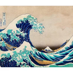 Peinture au numéro : La Grande Vague de Kanagawa - Katsushika Hokusai - toile tendue sur châssis - Figured'Art
