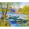 Peinture au numéro : La pêche au Printemps, Pont de Clichy - Van Gogh - toile tendue sur châssis - Figured'Art