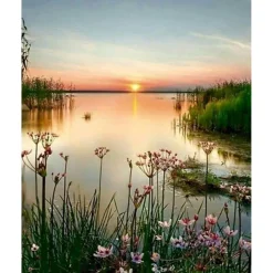 Peinture au numéro : Lac paisible - sans châssis en bois - Figured'Art