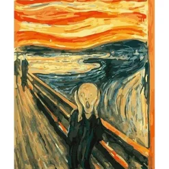 Peinture au numéro : Le Cri - sans châssis en bois - Figured'Art