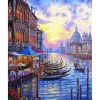 Peinture au numéro : Le Grand Canal de Venise - toile tendue sur châssis - Figured'Art