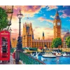 Peinture au numéro : Londres au printemps - toile tendue sur châssis - Figured'Art