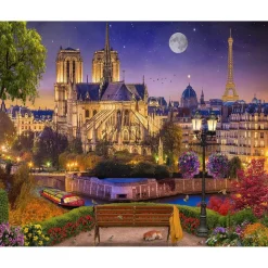 Peinture au numéro : Notre-Dame Etoilée - toile tendue sur châssis - Figured'Art