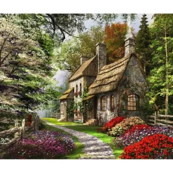 Peinture au numéro : Paysage de campagne - sans châssis en bois - Figured'Art