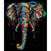 Peinture au numéro : Peinture Elephant - sans châssis en bois - Figured'Art